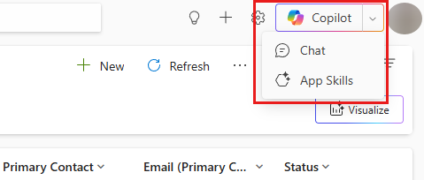 Screenshot der geteilten Schaltfläche 