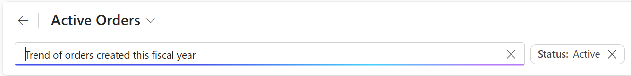 Screenshot mit einer Eingabeaufforderung in natürlicher Sprache für die Datenvisualisierung