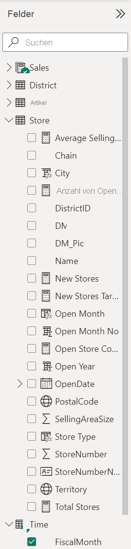 Screenshot des Bereichs 