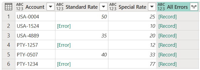 Screenshot der Tabelle mit hinzugefügter Spalte 