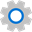 Zahnradsymbol.