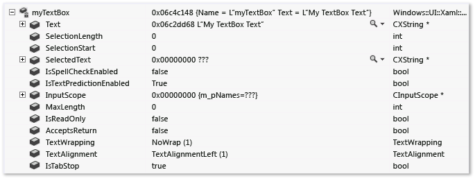 TextBox-Daten in der Schnellansicht TextBox-Daten in der Schnellansicht