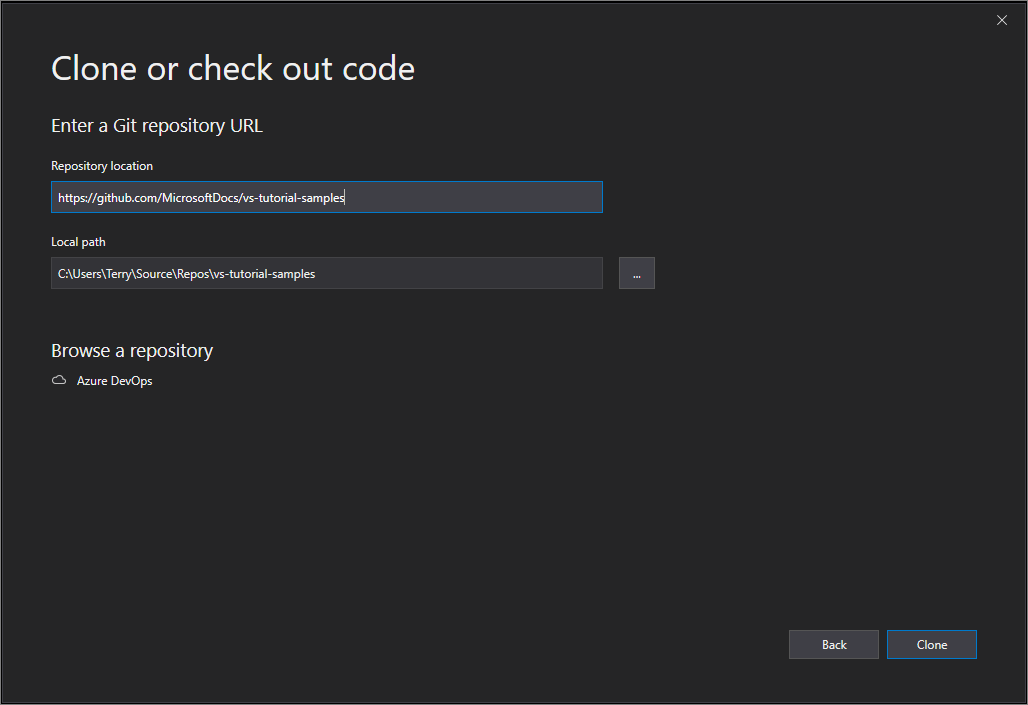 Screenshot des Fensters