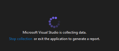 Screenshot: Fenster mit angezeigter Option „Sammlung beenden“.