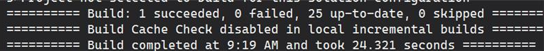 Vsix Build Perf