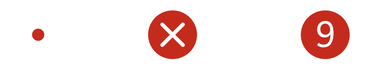 InfoBadge-Formatvorlagen für „Kritisch“