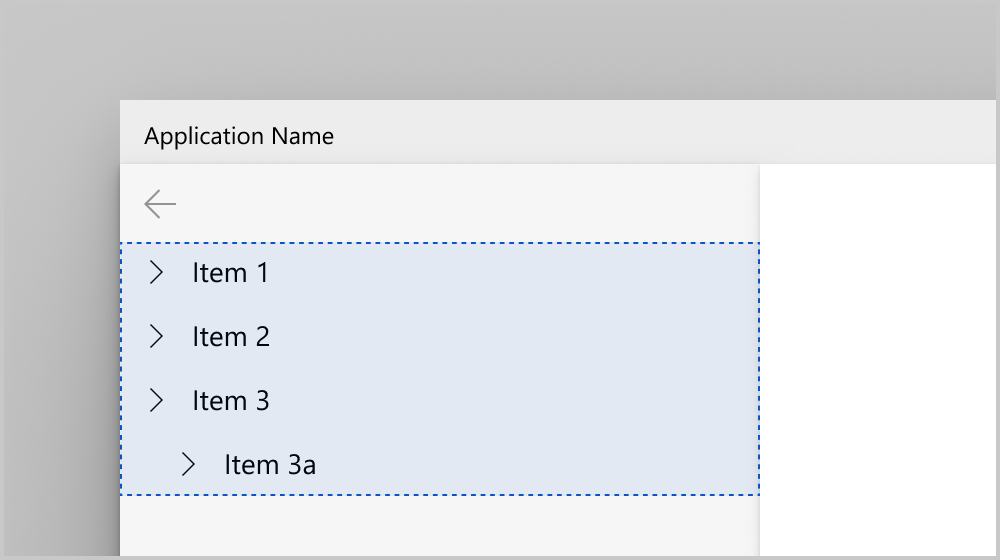 Benutzerdefinierter Inhalt der linken Navigationsleiste