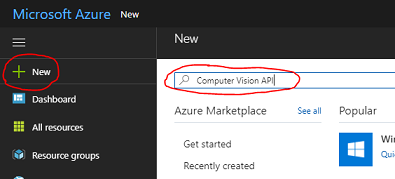 Erstellen einer neuen Ressource in Azure