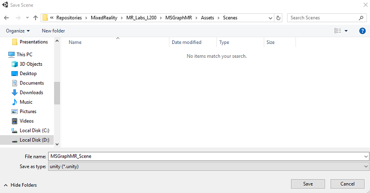 Screenshot, der zeigt, wo der Dateiname eingegeben werden soll.
