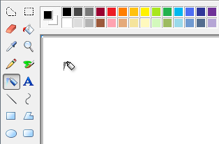 Screenshot der Palette mit Spray-Can-Zeiger 