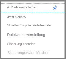 Screenshot des geöffneten Auslassungszeichenmenüs für allgemeine Aufgaben.