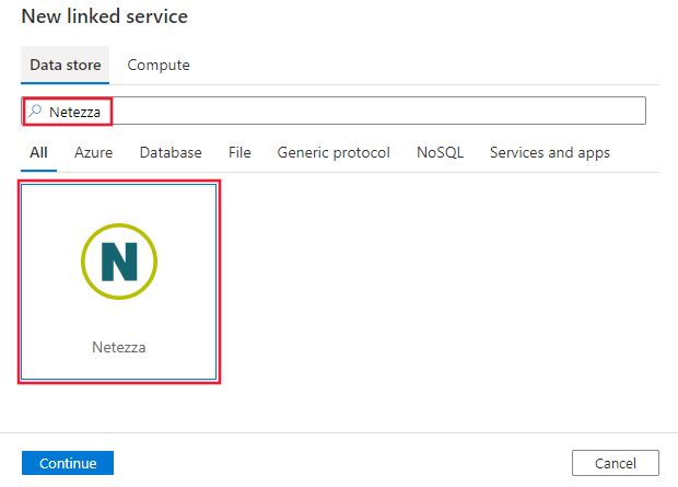 Screenshot: Netezza-Connector