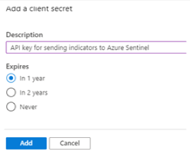 Screenshot, der das Abrufen eines Client-Geheimnisses zeigt.