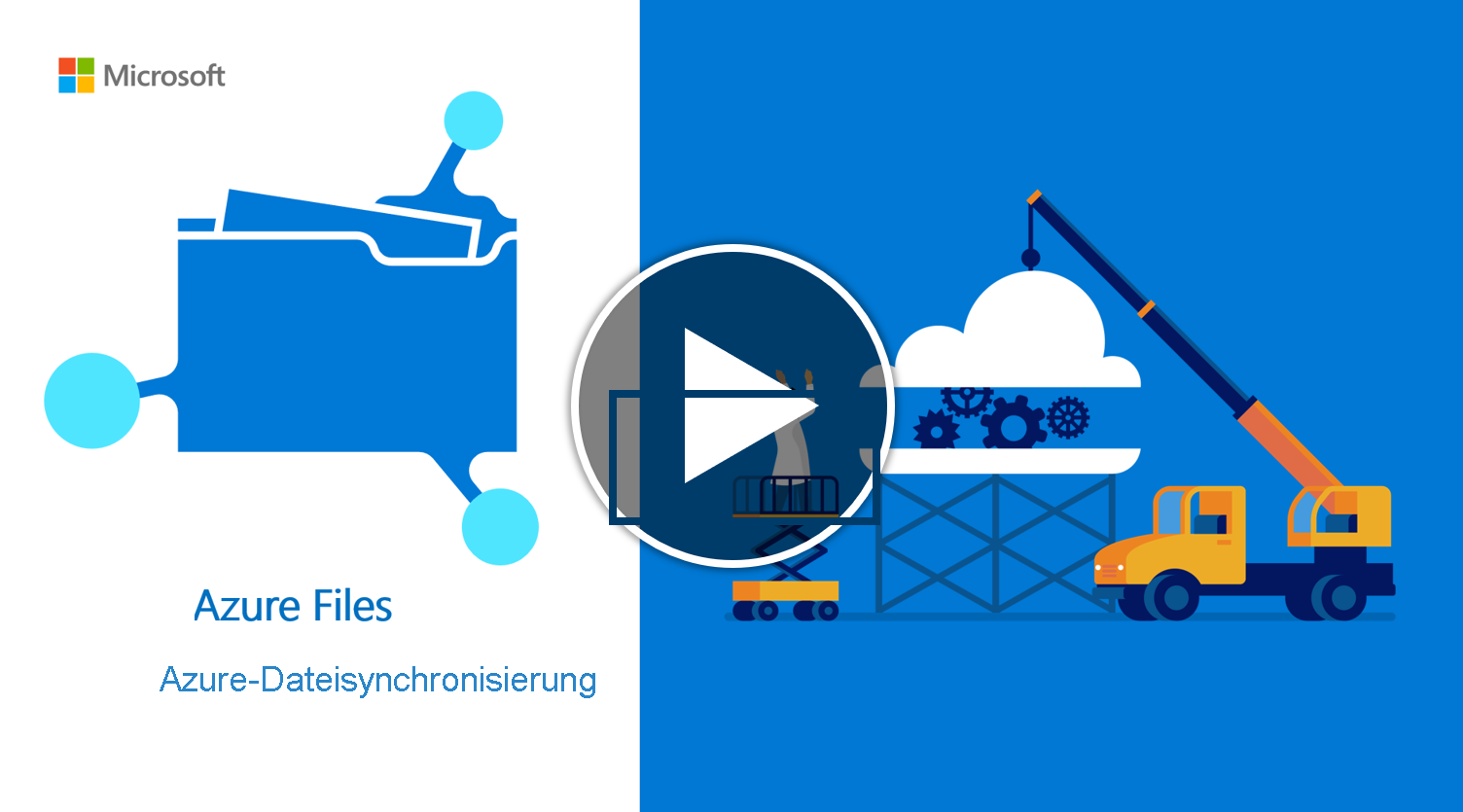 Gespräch und Demo, in der Azure-Dateisynchronisierung eingeführt wird – für die Wiedergabe auswählen