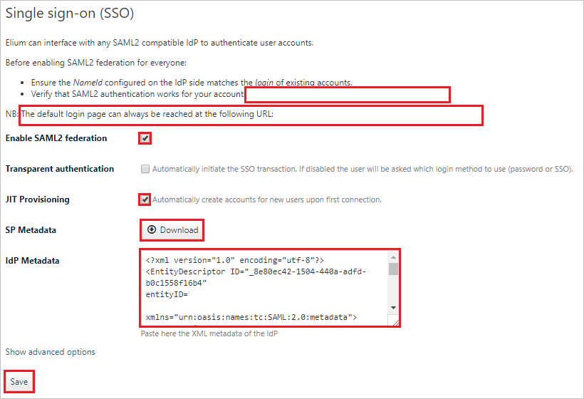 Configure Single Sign-On.