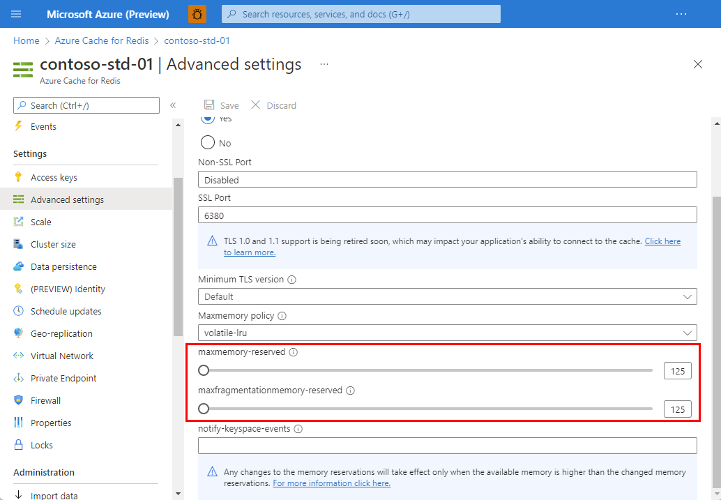 Azure Cache for Redis: Maxmemory-Richtlinie