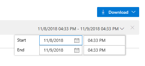 Überwachungseintragsfilter nach Datum und Uhrzeit