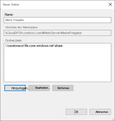 Screenshot des Dialogfelds 