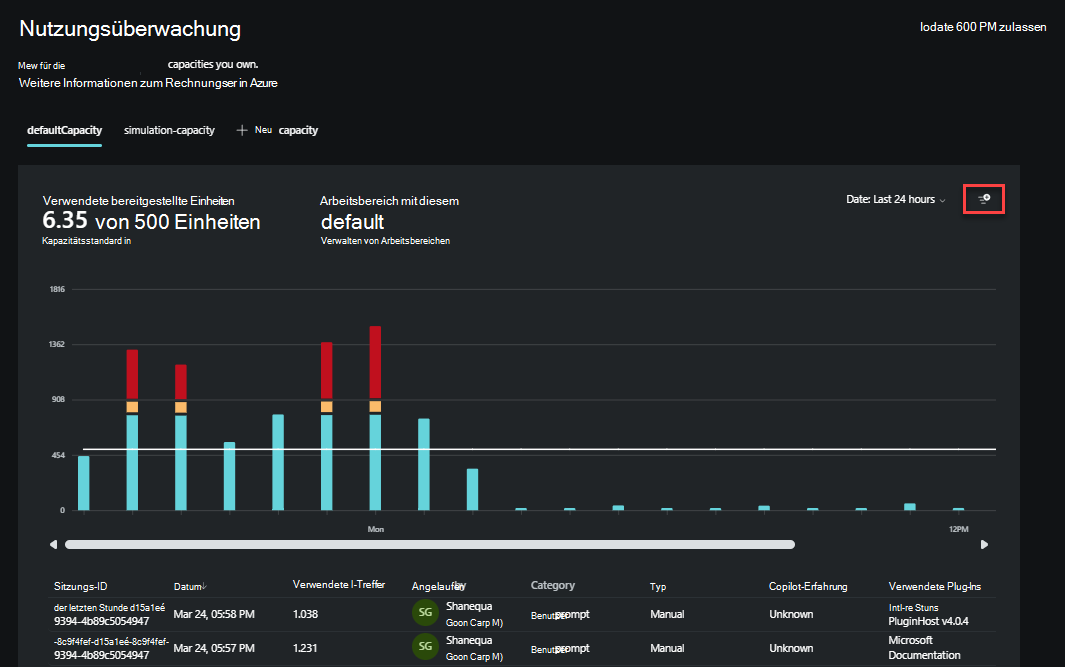 Screenshot: Schaltfläche 