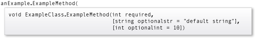 Screenshot der IntelliSense-QuickInfo für die Methode „ExampleMethod“