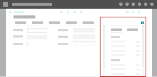 Zeigt die Infobox-Position im Webclient an