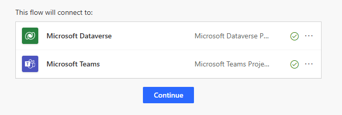 Screenshot, der alle Verbindungsreferenzen in grün oder authentifiziert anzeigt.