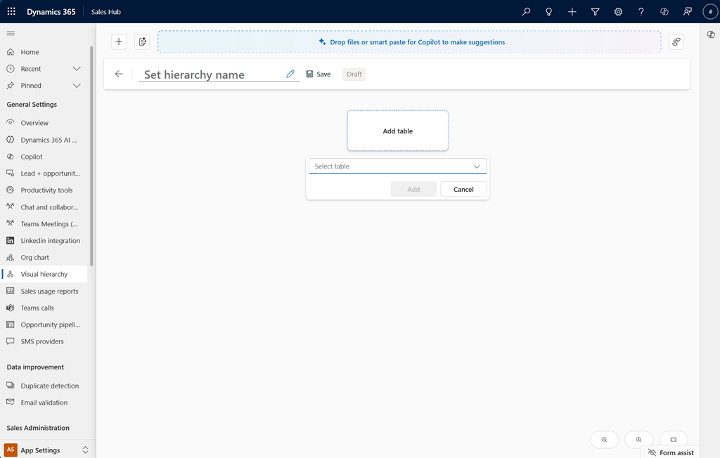 Screenshot der Auswahl der Option 