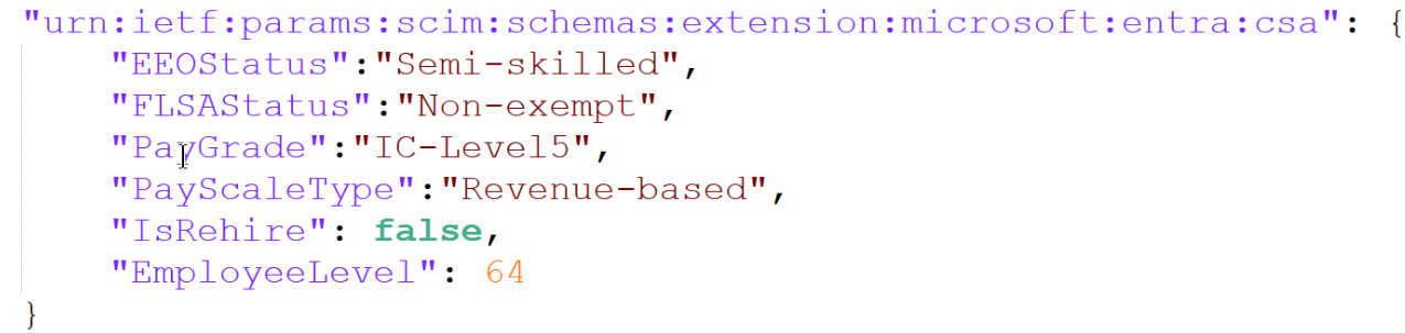 Screenshot vom SCIM-Bulk-Request-Payload-Code.