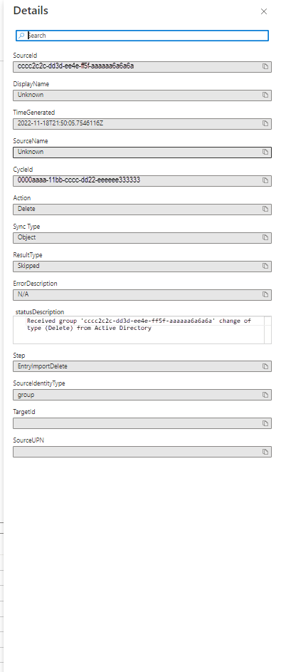 Screenshot: Details eines Objekts