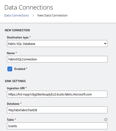 Neue Datenverbindung