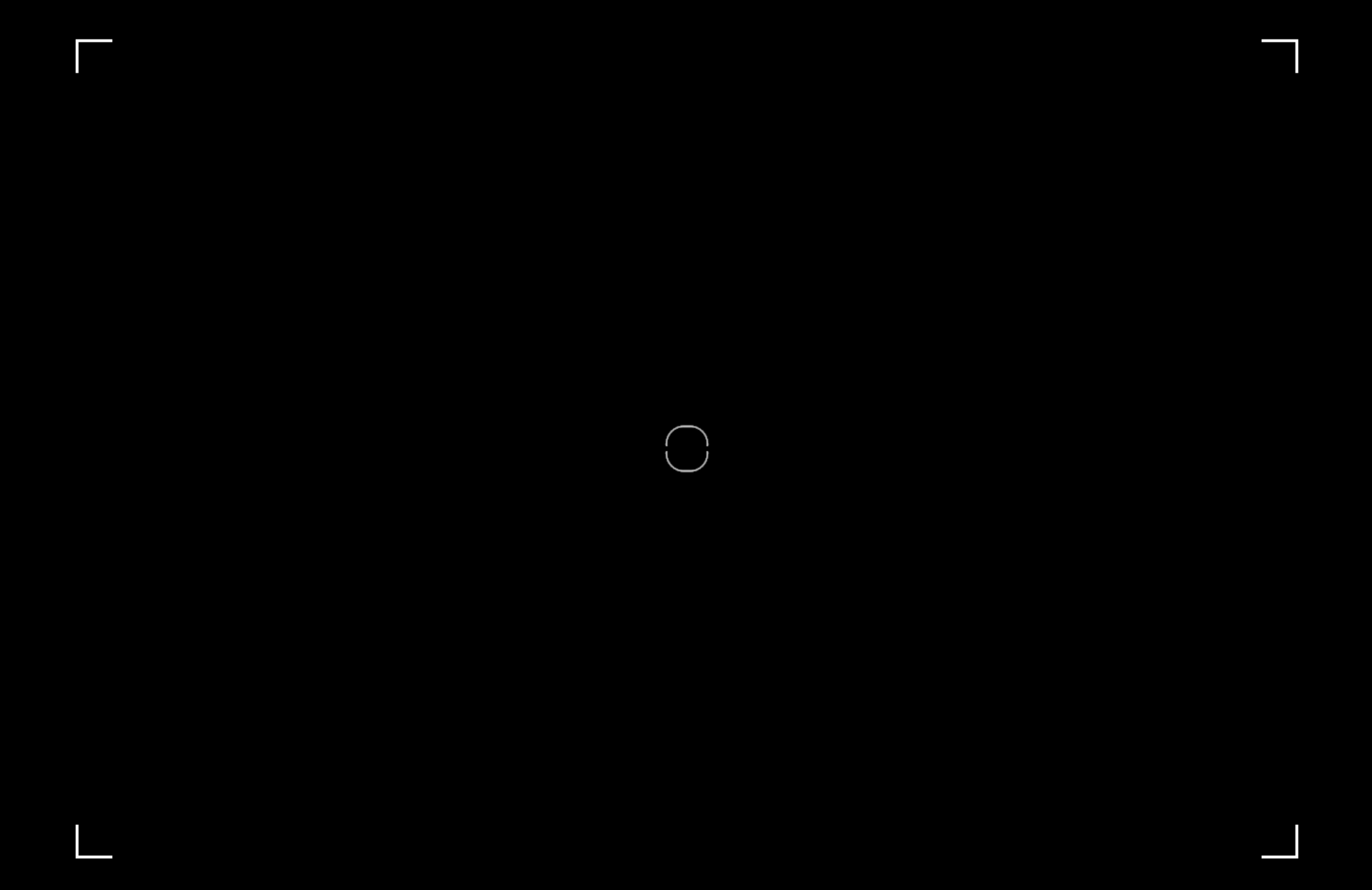 Der Screenshot zeigt die Mitte und den ungefähren Rahmen der Aufnahme auf dem Foto.