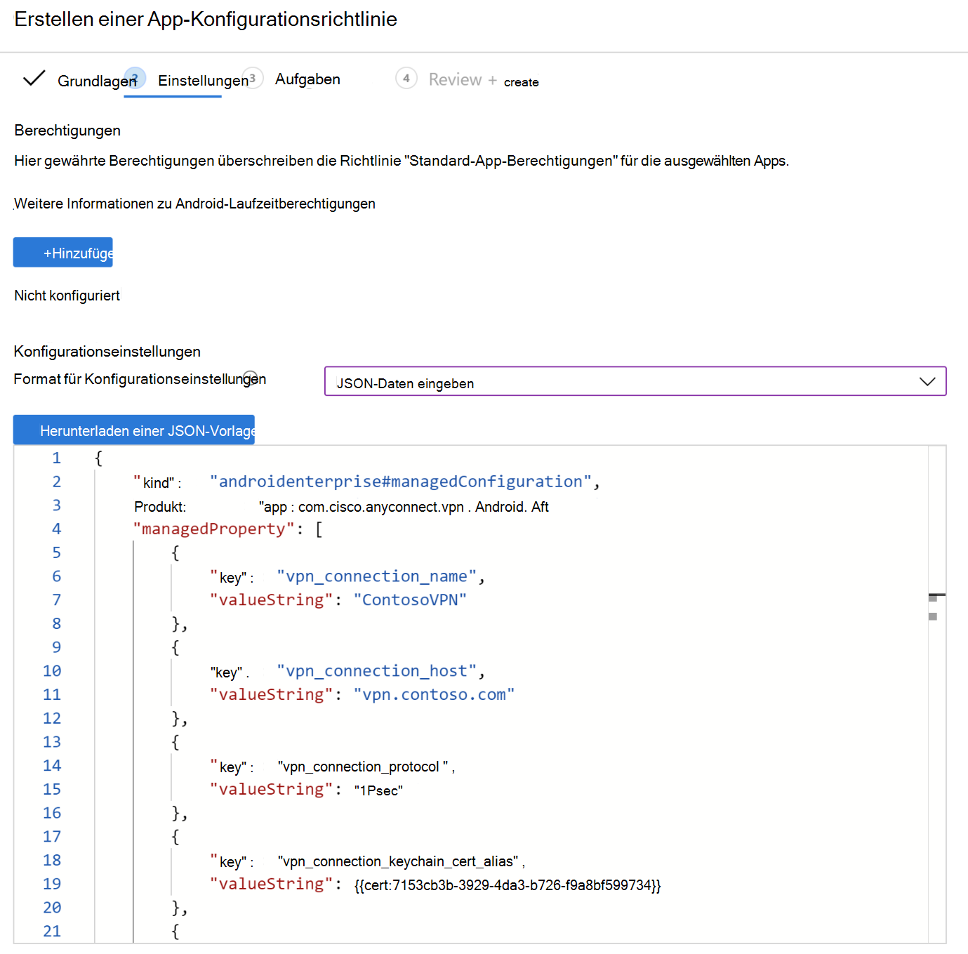 Beispiel für die Verwendung des JSON-Flusses – JSON bearbeiten.