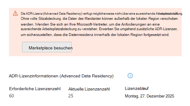 Screenshot der Ansicht 