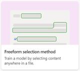 Kachel für die Freihandform-Seletionsmethode.