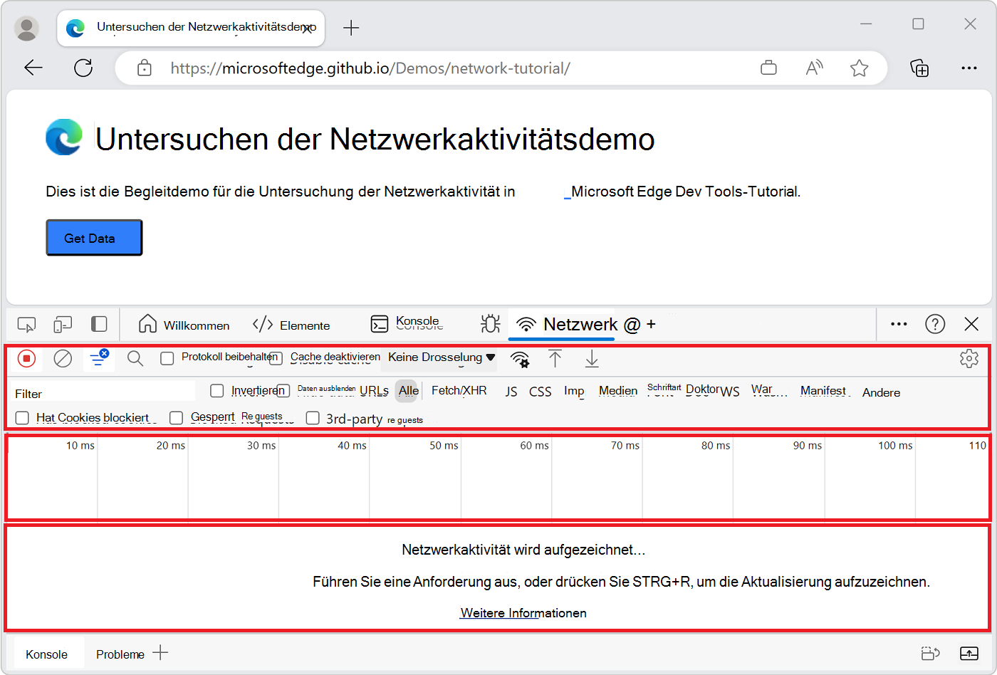 Die drei Hauptkomponenten des Tools 
