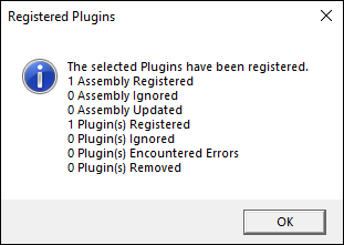 Plug-In-Dialog registriert.