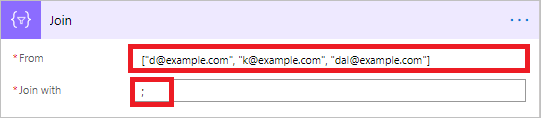 Aktion „Zusammenführen“ konfigurieren Screenshot der Konfiguration der Zusammenführen-Aktion