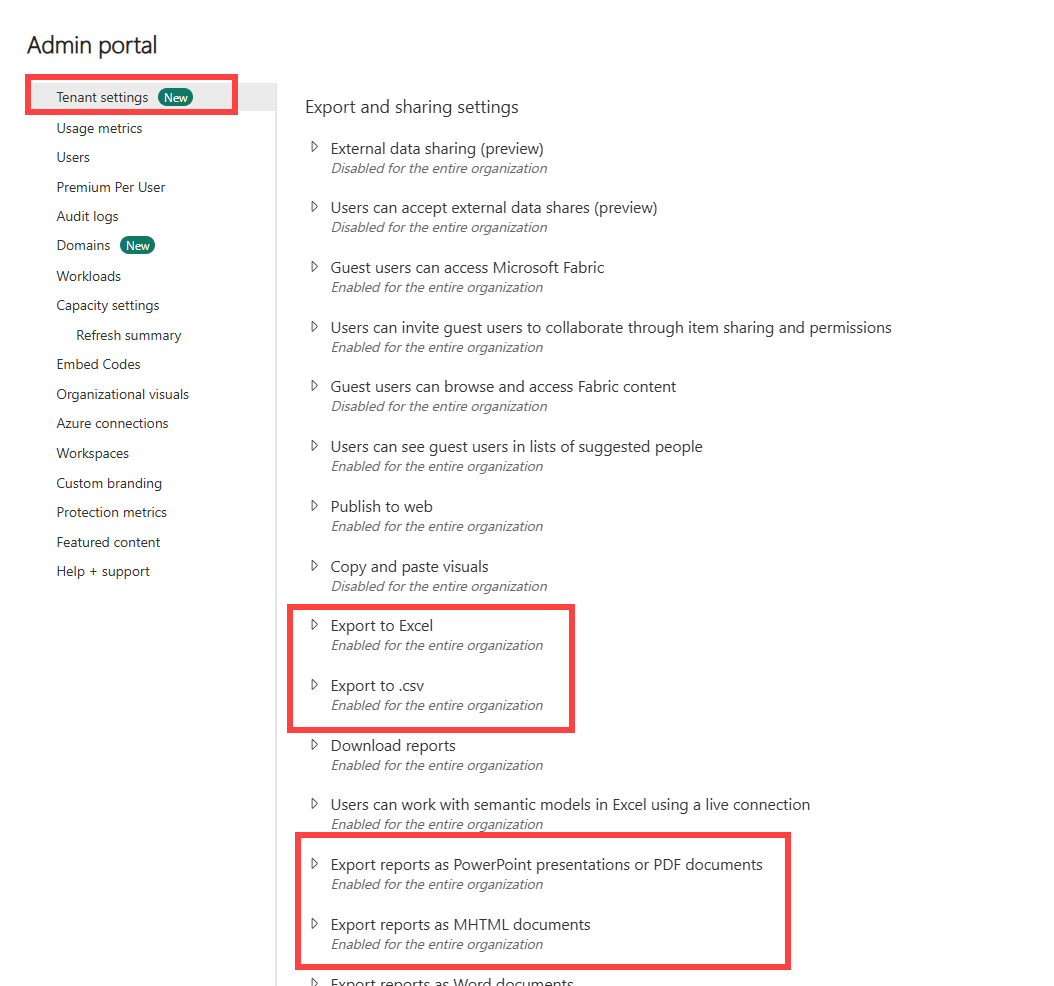 Screenshot der Mandanteneinstellungen mit relevanten Exporteinstellungen.