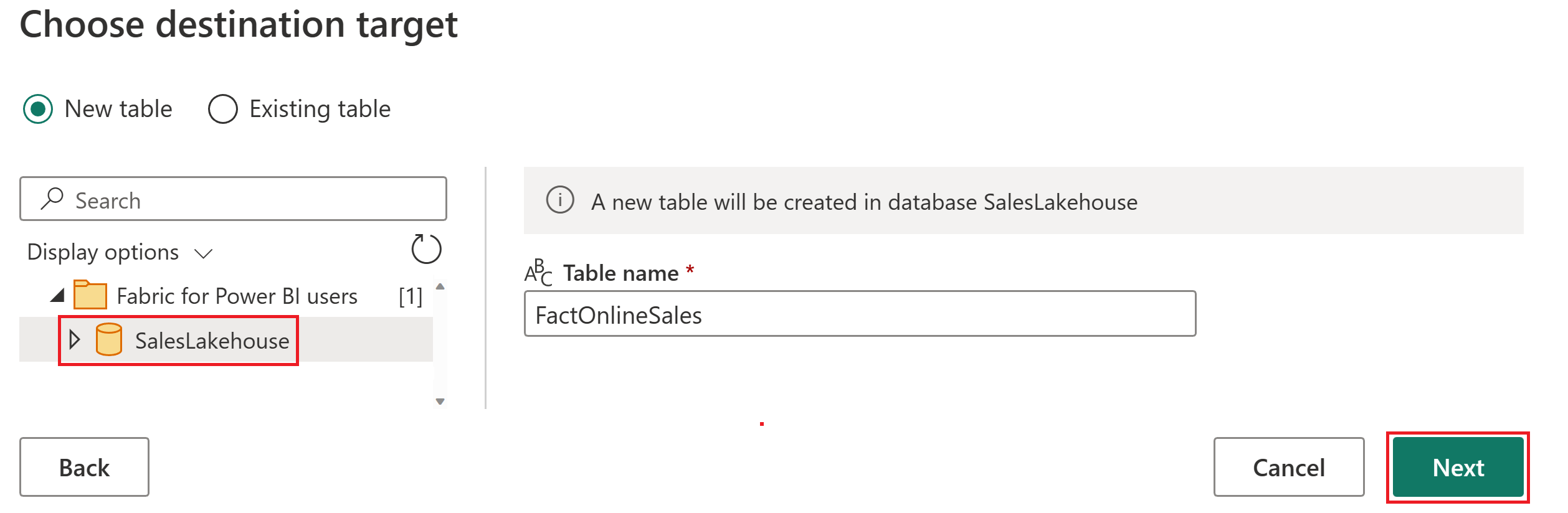 Screenshot des Navigator-Fensters „Zielort“.