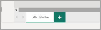 Screenshot der Schaltfläche Pluszeichen im Bereich der Registerkarten, die ein neues Diagramm erstellt.