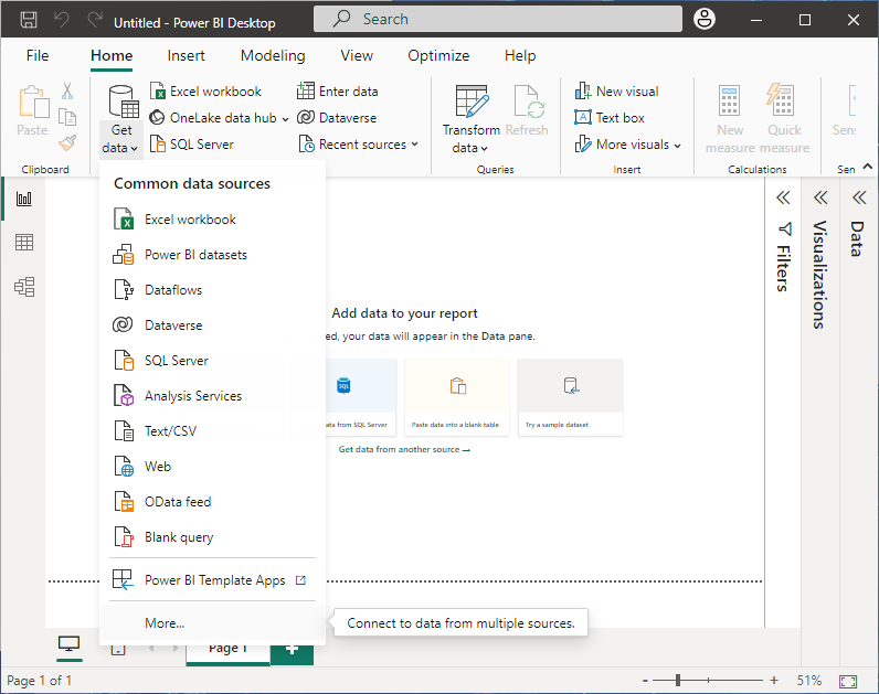 Screenshot des Dropdownfelds 