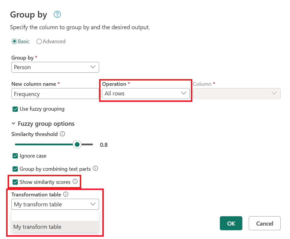 Screenshot des Dropdownmenüs der 