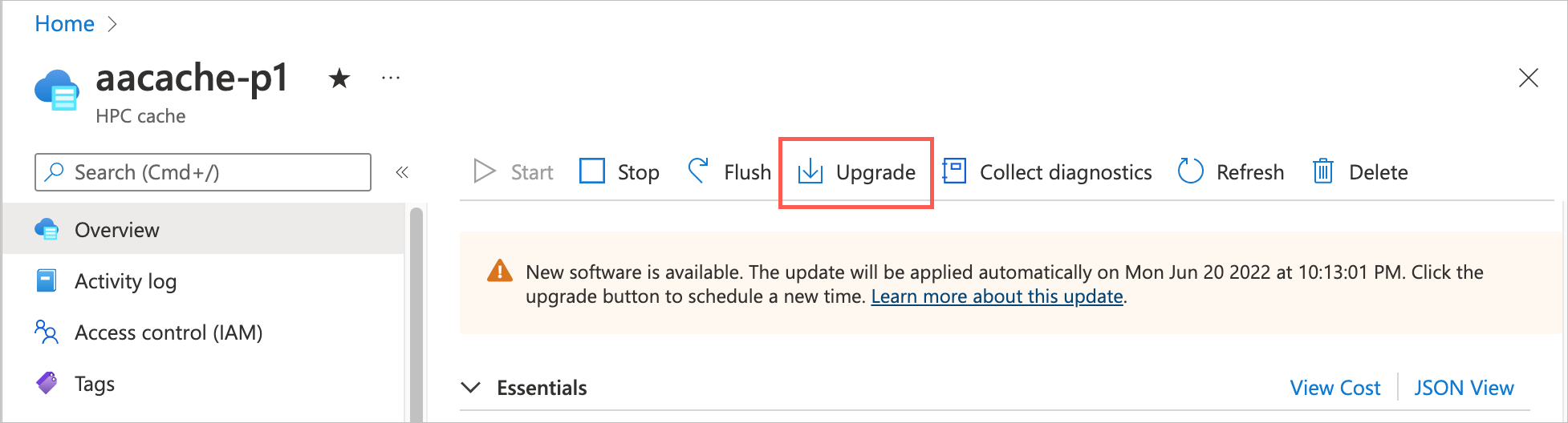 Screenshot der obersten Zeile der Schaltflächen mit aktivierter Schaltfläche 