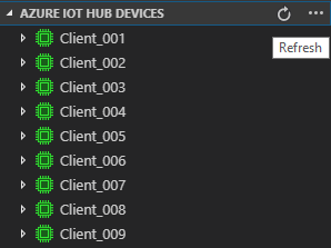 Aktualisieren der IoT Hub-Geräteliste