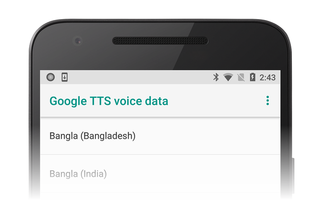 Google TTS-Sprachdaten-Aktivität