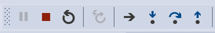 Mit den Debugtools kann der Entwickler die Ausführung des Programms steuern.