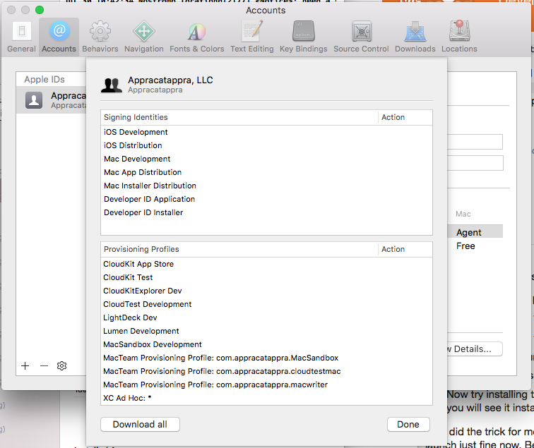 Alle Profile herunterladen