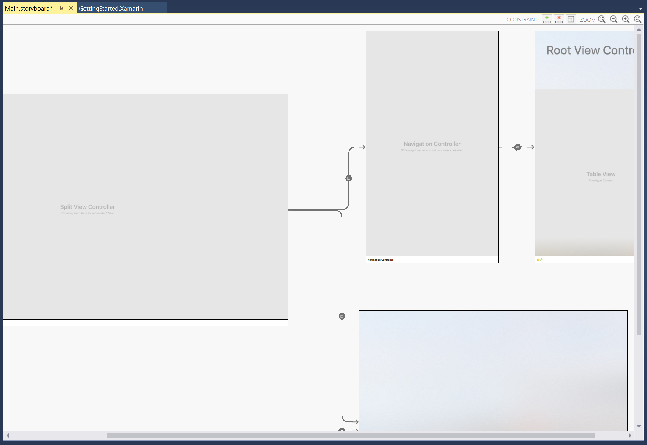 Layout der Benutzeroberfläche