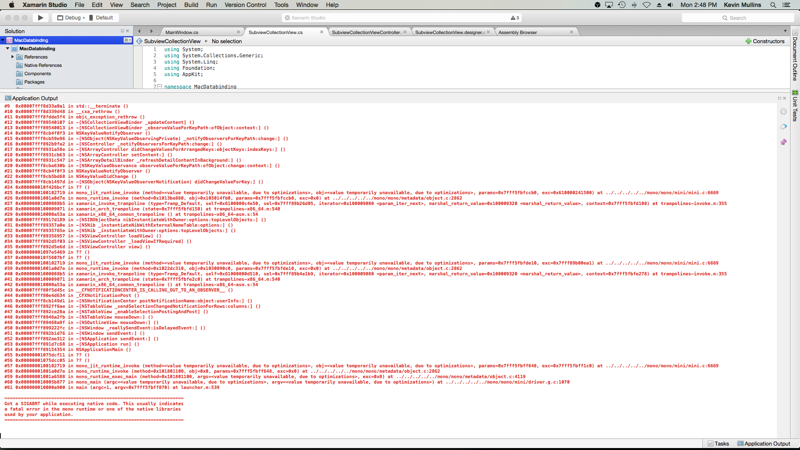 Beispiel für einen Bindungsfehler Beispiel für einen Bindungsfehler