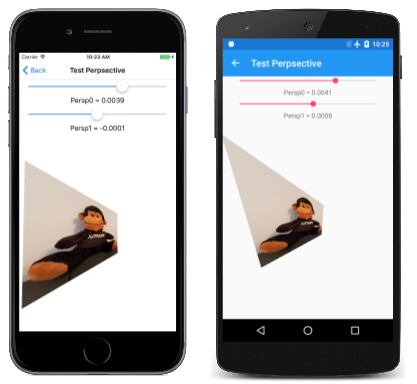 Dreifacher Screenshot der Seite